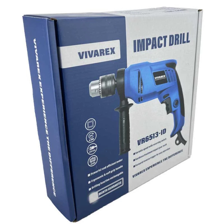 دریل چکشی 13 میلیمتری 650 وات ویوارکس VR6513