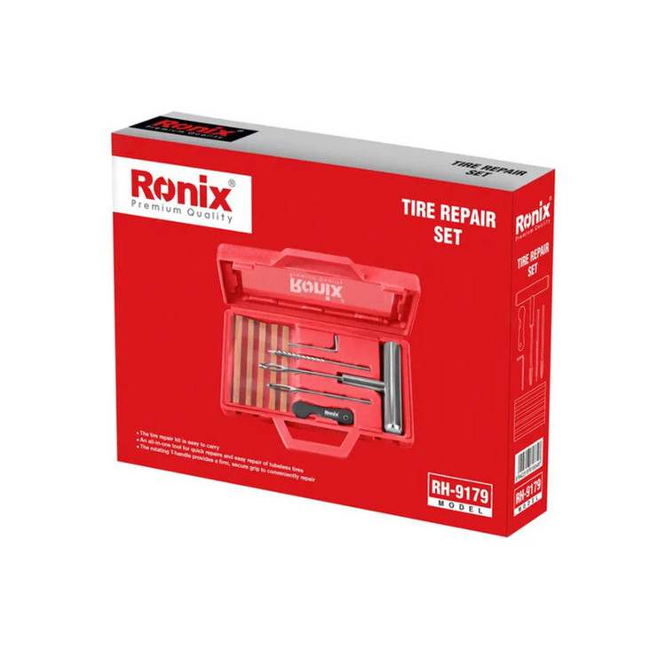 کیت پنچرگیری لاستیک خودرو رونیکس مدل RH-9179 مجموعه 6 عددی